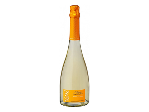 Вино игристое полусухое белое, ЗГУ Кубань, Chateau Tamagne, Мускатное, Мускат, 2023 Вино игристое полусухое белое, ЗГУ Кубань, Chateau Tamagne, Мускатное, Мускат, 2023